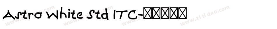 Astro White Std ITC字体转换